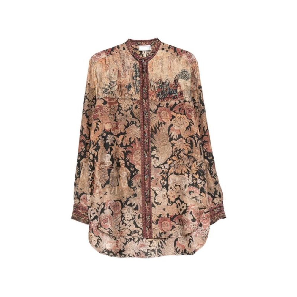 Pierre-Louis Mascia Women Printed Silk Shirt